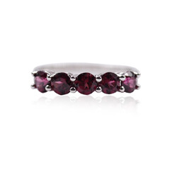 Anillo en plata con Granate de Tocantin