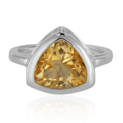 Anillo en plata con Citrino (MONOSONO COLLECTION)