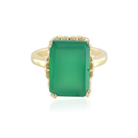 Anillo en plata con Ónix verde