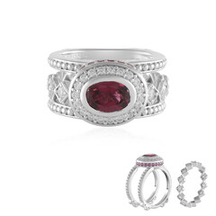 Anillo en plata con Granate de Malawi (Dallas Prince Designs)