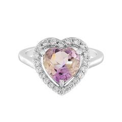 Anillo en plata con Ametrino de Anahí