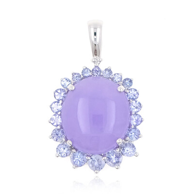 Colgante en oro con Jade lavanda