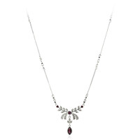 Collar en plata con Rodolita