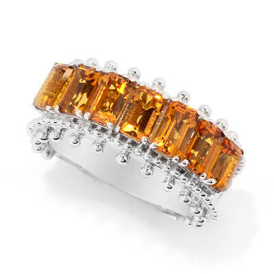 Anillo en plata con Citrino (Dallas Prince Designs)