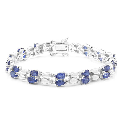 Brazalete en plata con Cianita