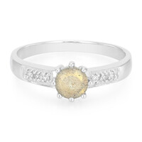 Anillo en plata con Espectrolita