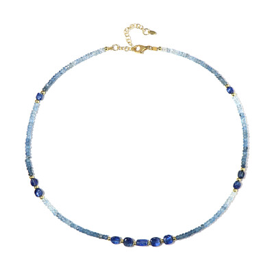 Collar en plata con Aguamarina Santa María (Riya)