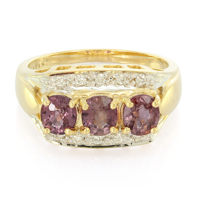 Anillo en oro con Zafiro Padparascha no calentado (AMAYANI)
