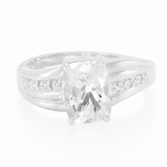 Anillo en plata con Goshenita