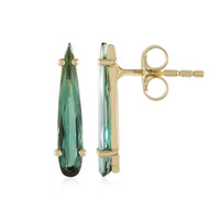 Pendientes en oro con Turmalina de Santa Rosa (de Melo)