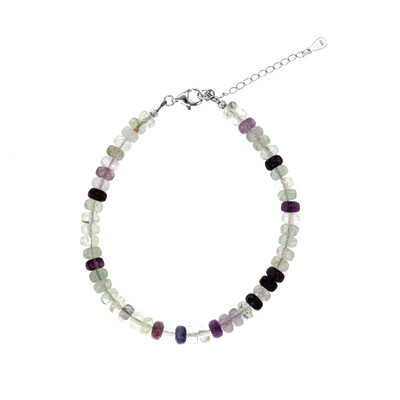 Brazalete en plata con Fluorita