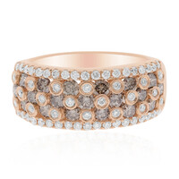Anillo en oro con Diamante chocolate SI2