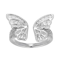 Anillo en plata con Topacio blanco (Adela Silber)