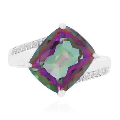 Anillo en plata con Cuarzo místico