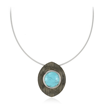 Collar en plata con Roble palustre (dagen)