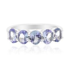 Anillo en plata con Tanzanita sin calentar