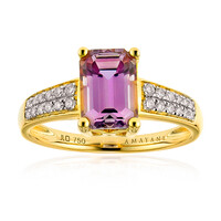 Anillo en oro con Diáspora rosa (AMAYANI)