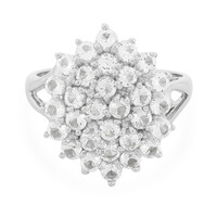 Anillo en plata con Topacio blanco