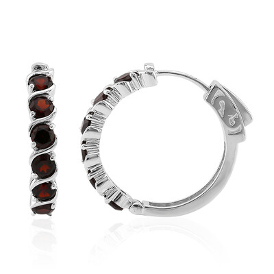 Pendientes en plata con Granate