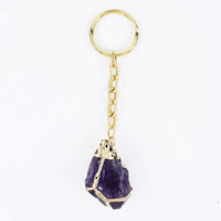 Accesorio en acero inoxidable con Amatista