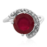 Anillo en plata con Rubí de Madagascar