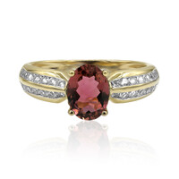 Anillo en oro con Turmalina rosa (Adela Gold)