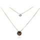 Collar en oro con Tanzanita sin calentar (de Melo)