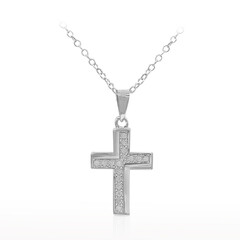 Collar en plata con Diamante I3 (I)