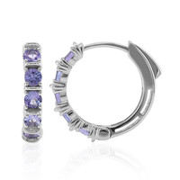 Pendientes en plata con Tanzanita