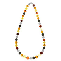 Collar en plata con Ámbar báltico
