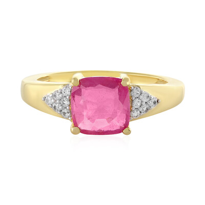 Anillo en plata con Zafiro rosa de Madagascar