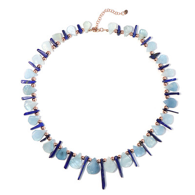 Collar en plata con Aguamarina