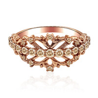Anillo en oro con Diamante rosa de Francia de Argyle SI1