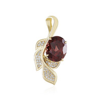 Colgante en oro con Zircón rosado (de Melo)