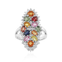 Anillo en plata con Zafiro