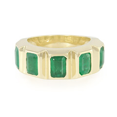 Anillo en oro con Esmeralda de Sao Francisco (de Melo)