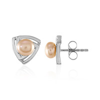 Pendientes en plata con Perla Freshwater