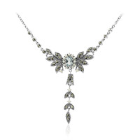 Collar en plata con Topacio azul cielo