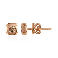 Pendientes en oro con Diamante rosa de Francia de Argyle SI1