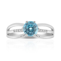 Anillo en plata con Zircón de Ratanak Kirí
