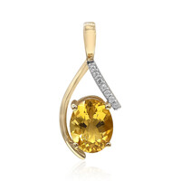 Colgante en oro con Berilo dorado
