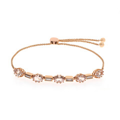 Brazalete en oro con Morganita AAA