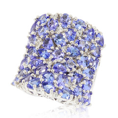 Anillo en plata con Tanzanita (Dallas Prince Designs)