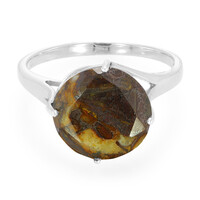 Anillo en plata con Cuarzo Dinosaurio