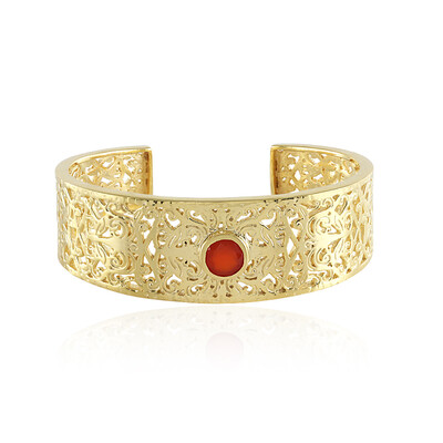 Brazalete en latón con Ónix rojo (Juwelo Style)
