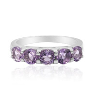 Anillo en plata con Amatista