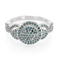 Anillo en plata con Diamante fantasía