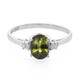 Anillo en plata con Turmalina cuprífera