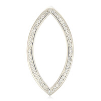 Colgante en plata con Topacio blanco