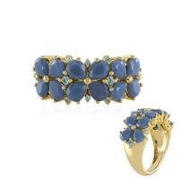 Anillo en plata con Ópalo azul